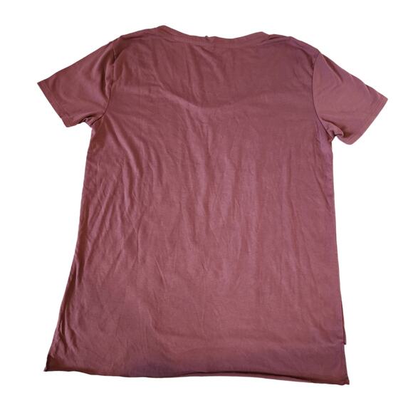 Purple T-Shirt, Size Large - Bra Off, Hair Up, Sweats On - Picture 2 of 6